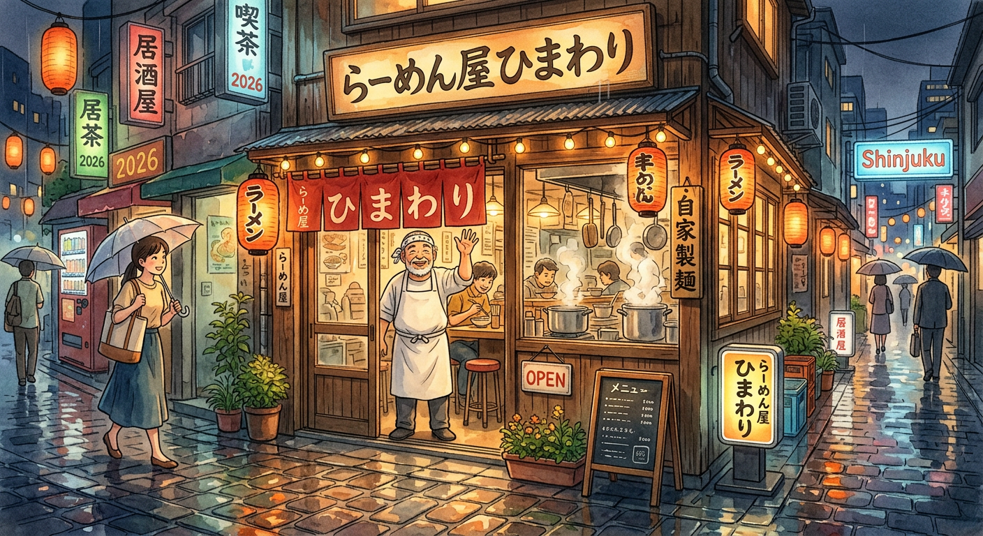 Ghibli-Style Ramen Shop 2026