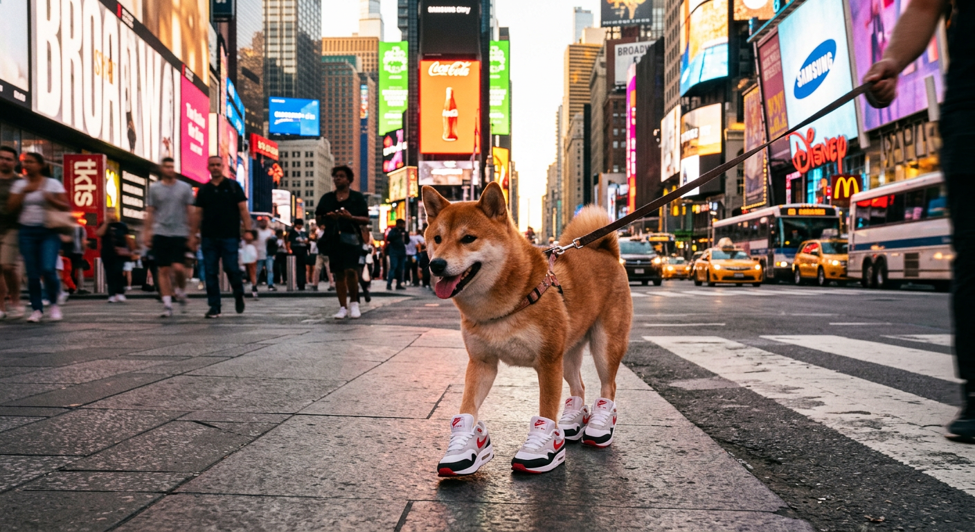 Shiba Inu in Nike Air Max